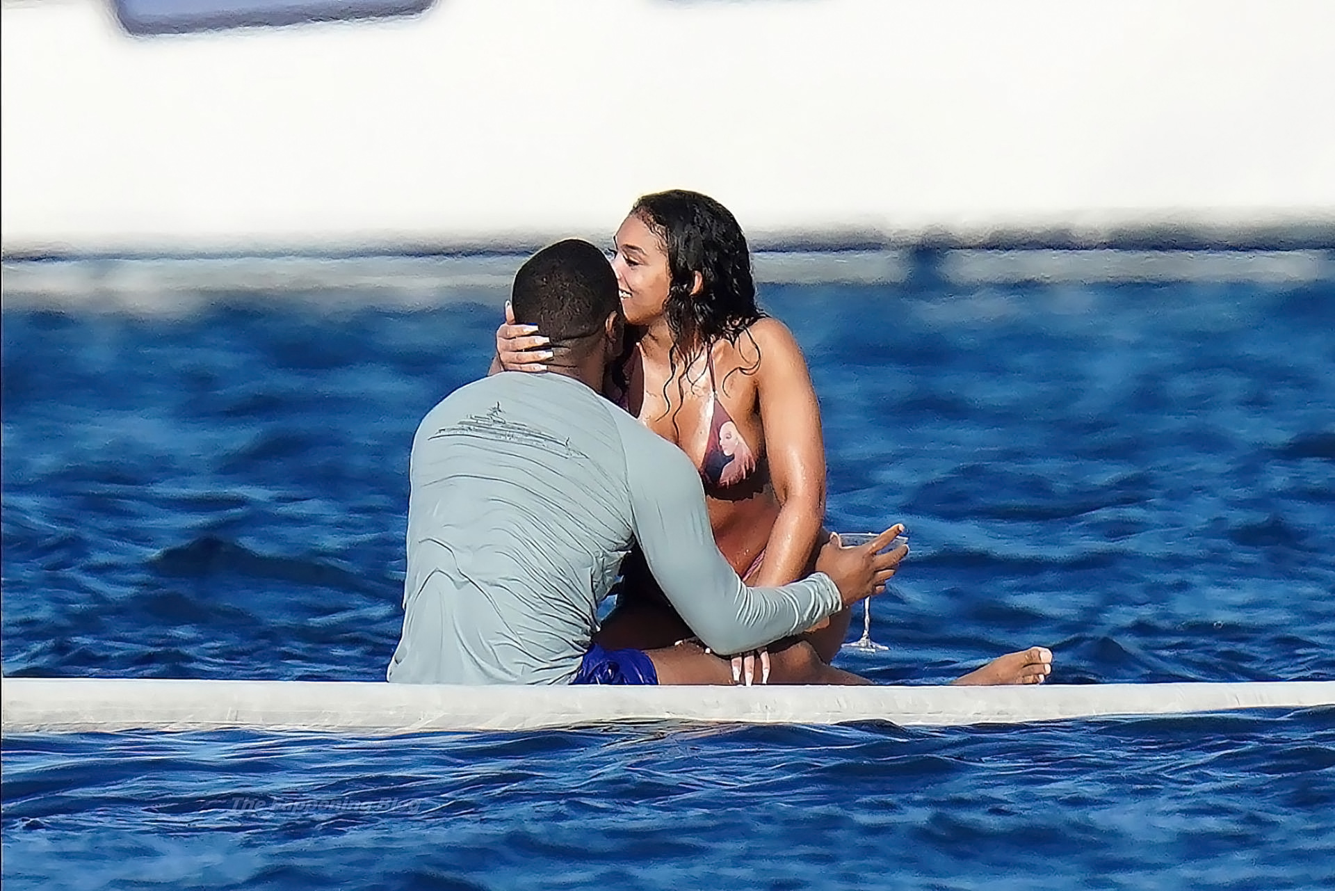 The model Lori Harvey and her new beau Michael B. Jordan loved up while hol...