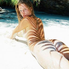 Polina Malinovskaya nude in sand