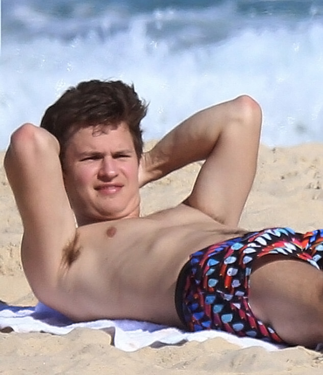 Ansel Elgort is able to sexually pose on photoshoots. 