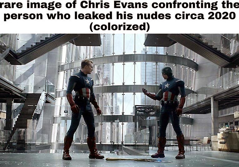 Chris Evans Nude Leaked Pic – Captain America is Big 2
