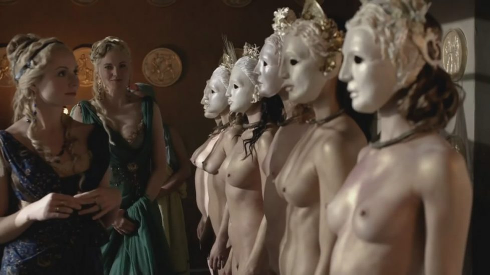Katrina Law NAKED WITH MASK IN Spartacus Blood and Sand - S01E09 1