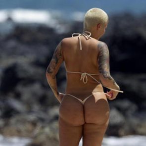 amber rose ass in small bikini