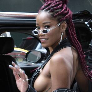 keke palmer close up sideboob