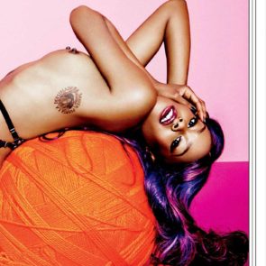 Azealia Banks naked boobs