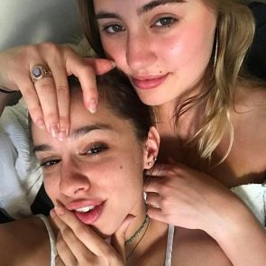 Lia Marie Johnson lesbian kiss