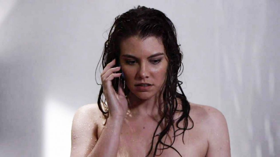 Lauren Cohan showering