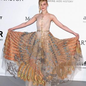 Elle Fanning naked on red carpet