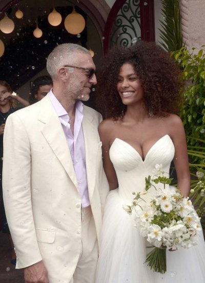 Tina Kunakey wedding dress