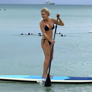 Megyn Kelly surfing in bikini