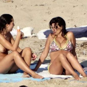 Penelope Cruz Nude sunbathing