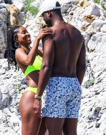 Gabrielle Union hot green bikini