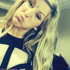 Ellie Goulding making faces