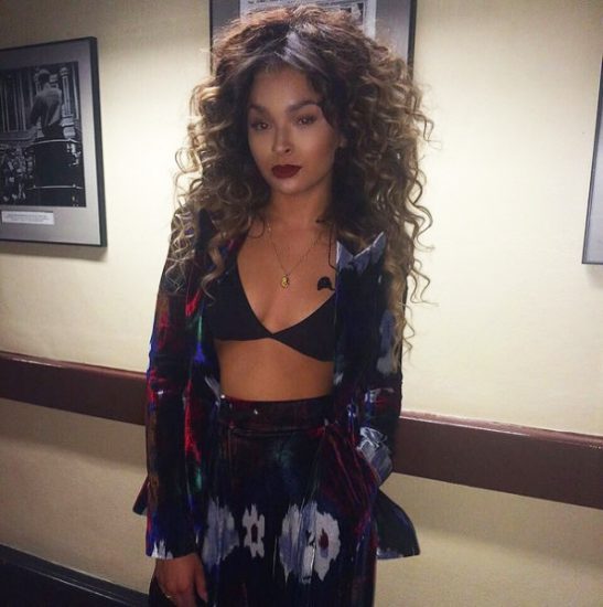 Ella Eyre hot deep cleavage