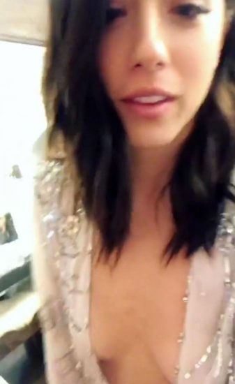 Chloe Bennett tit slip