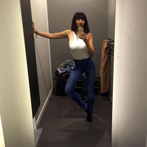 Jackie Cruz white tank top