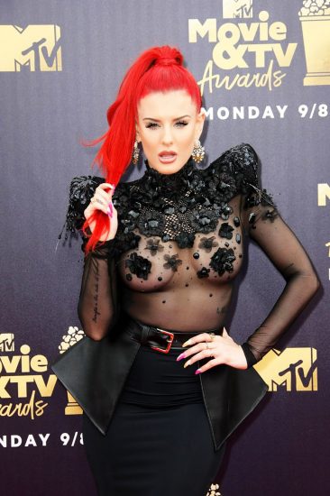 Justina Valentine tits in see thru