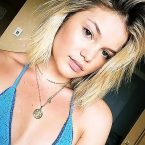 Olivia Holt blue bikini