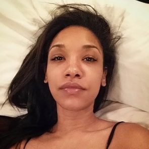 Candice Patton nude in bed