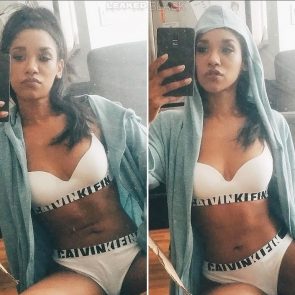 Candice Patton in lingerie