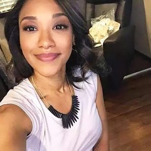 Candice Patton hot white shirt