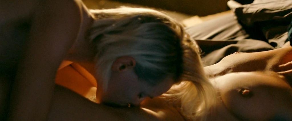 Natalie Krill and Erika Linder naked in sex scene from Below Her Mouth