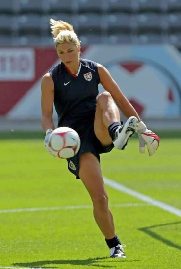 Hope Solo hot feet